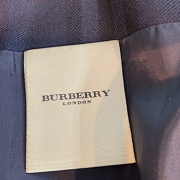 Burberry London Plaid Wool Button Front Skirt - Picture 9 of 11